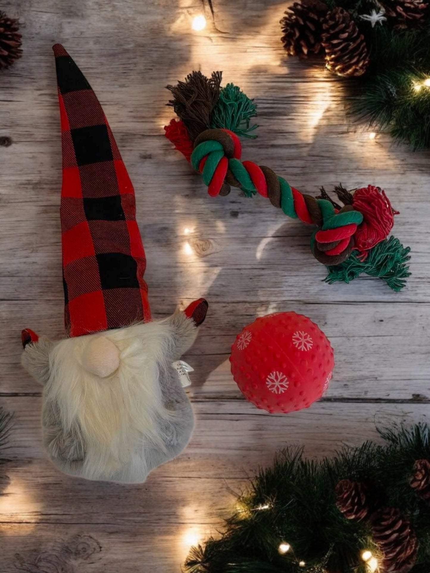 Chaussette de Noël : Lot de 3 Jouets pour Chien