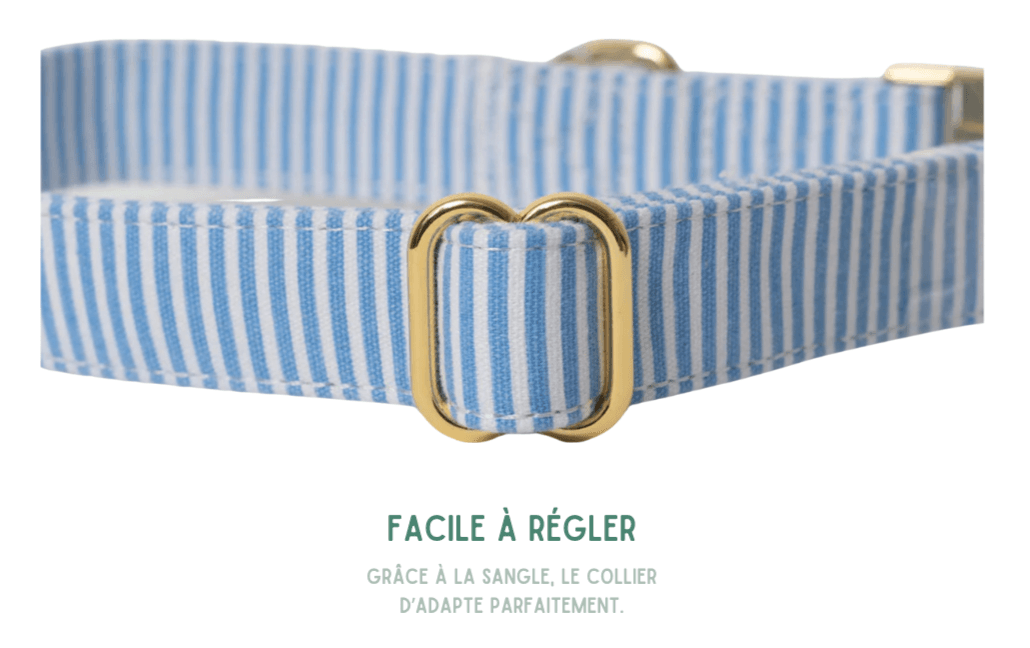 COFFRET VELVETIER RAYE BLEU/BLANC